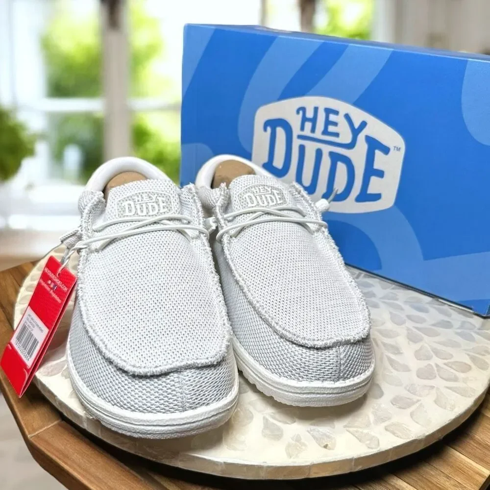 Hey Dude Wally Funk Mono Ghosted Slip-On Sox Collection Shoes Unisex Men 8 / Wom
